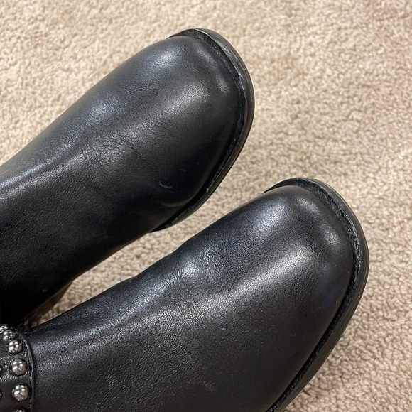 Vince Camuto Signature WARIS Moto Boots BLACK GUNMETAL - Picture 10 of 13